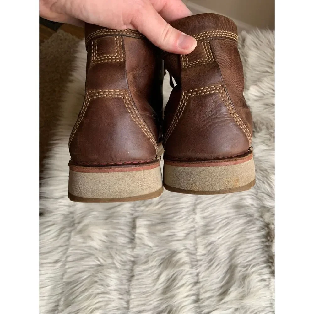 Clarks Varby Top Lace Up Ankle Boots Brown Leather Size 13M